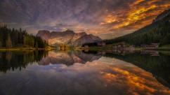 Puesta de sol misurina