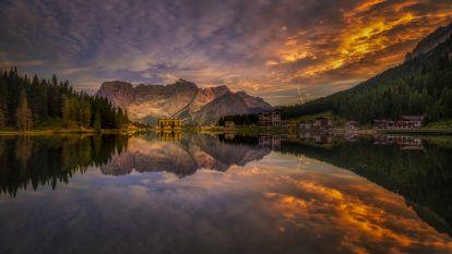 Puesta de sol misurina