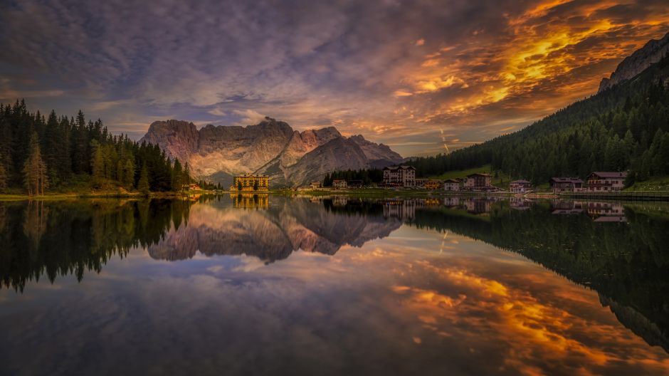 Puesta de sol misurina